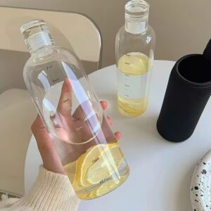 chiomino clear borosilicate glass bottle